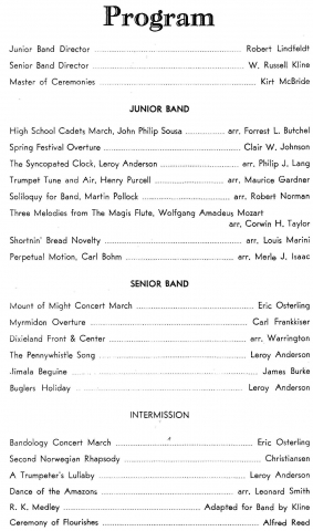 Program - April 23, 1965
